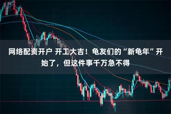 网络配资开户 开工大吉！龟友们的“新龟年”开始了，但这件事千万急不得